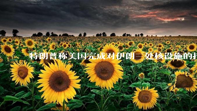 特朗普称美国完成对伊朗三处核设施的打击，具体情况如何？伊朗会如何反击？